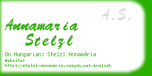 annamaria stelzl business card